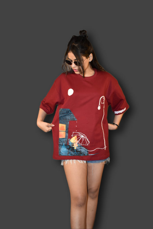 Little Nightmares Red Oversized Tee